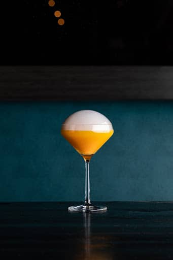 the signature drink "The Bubble" made by Galla Park Gastro